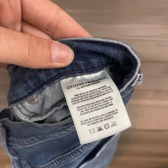 Citizens of Humanity Womens Blue Rocket Crop High Rise Skinny Jeans - Picture 9 of 11